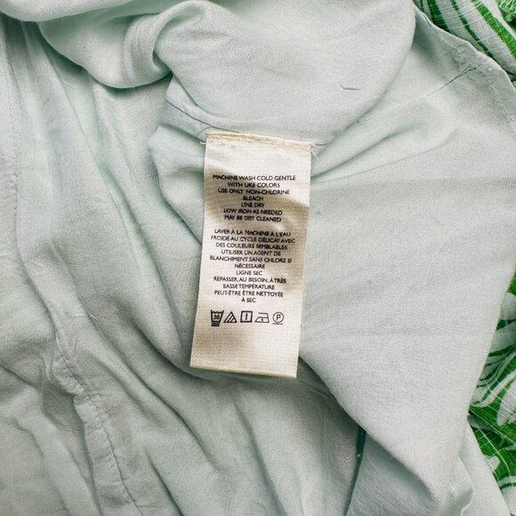 Anthropologie Maeve Dress Women's XS The Cassandra Butterfly Maxi Green Pleated - Picture 11 of 14